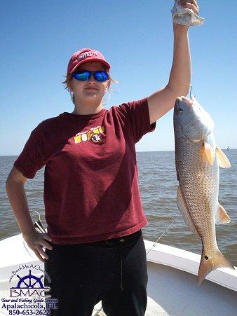 Jenna with 25.5 redfish